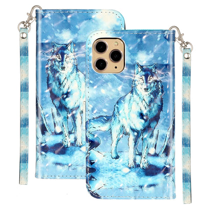 Light Spot Decor Patterned Embossed Leather Wallet Case for Apple iPhone 11 Pro Max 6.5 inch