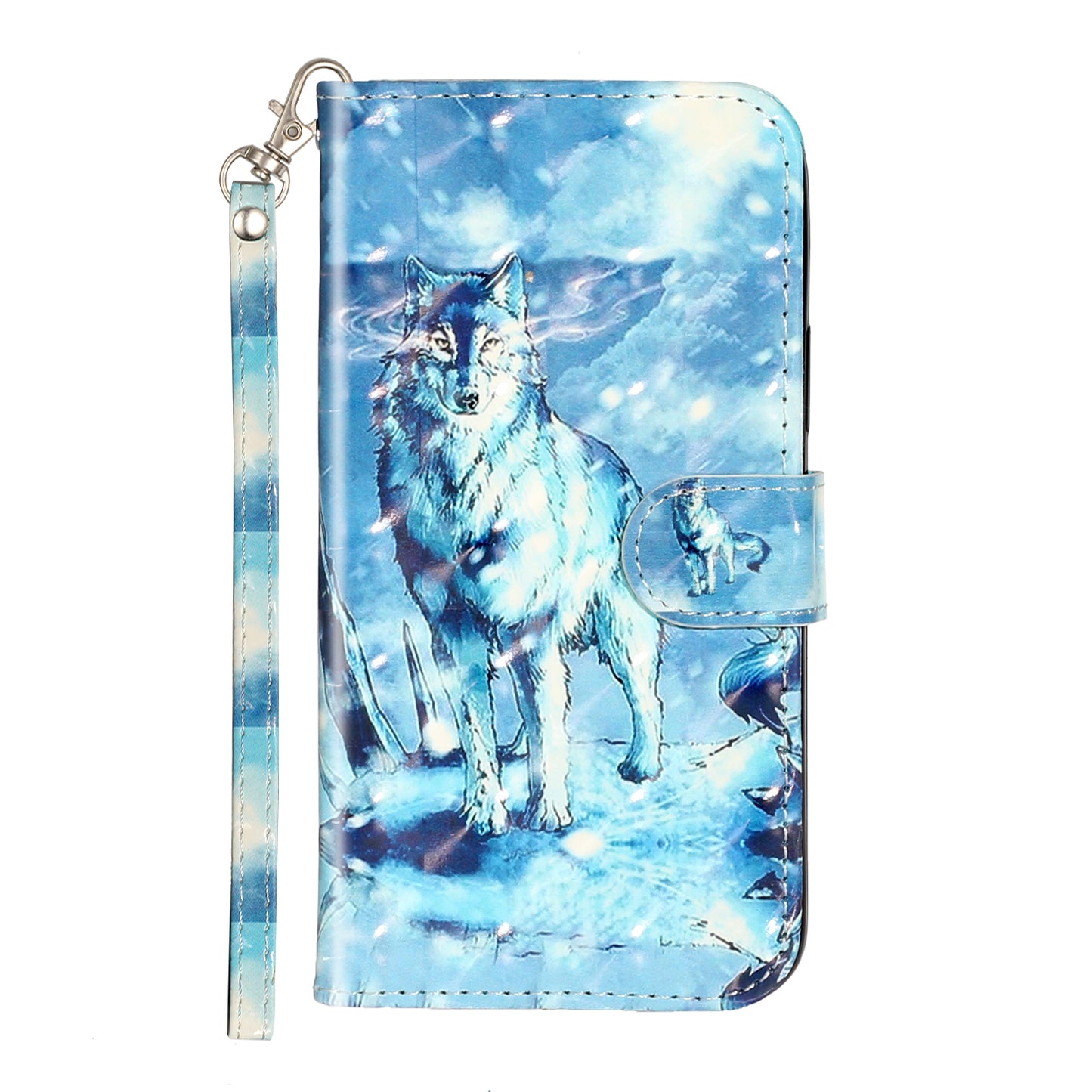 Light Spot Decor Patterned Embossed Leather Wallet Case for Apple iPhone 11 Pro Max 6.5 inch