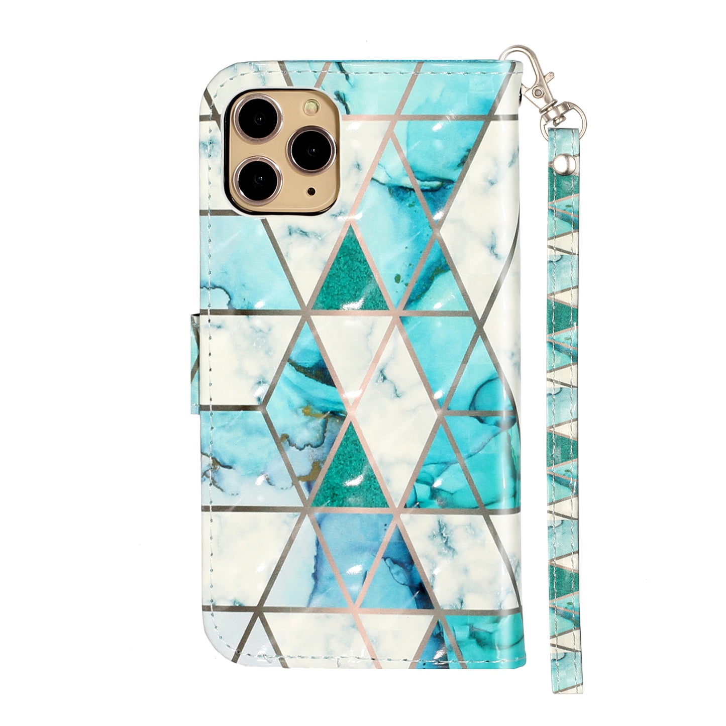 Light Spot Decor Patterned Embossed Leather Wallet Case for Apple iPhone 11 Pro Max 6.5 inch