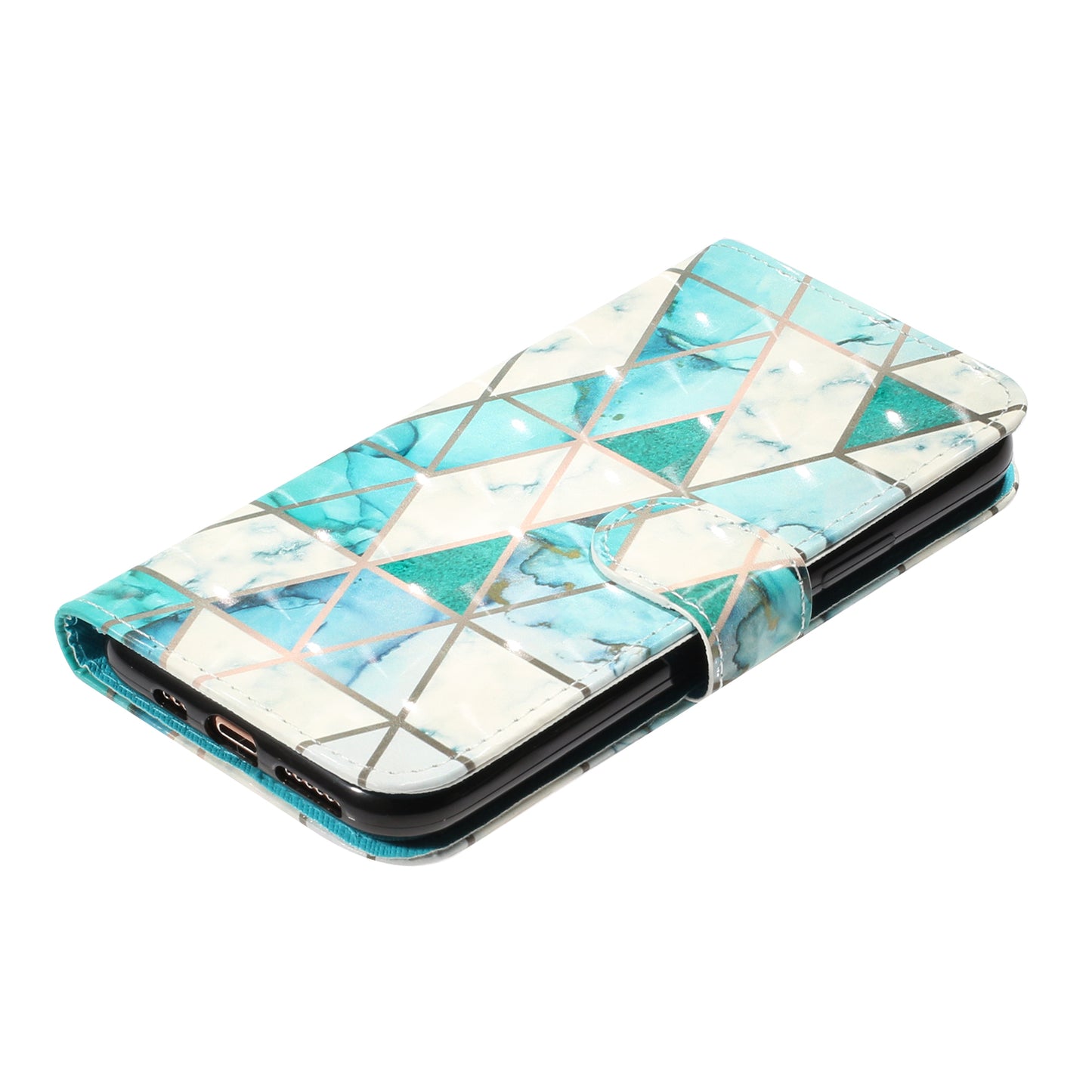 Light Spot Decor Patterned Embossed Leather Wallet Case for Apple iPhone 11 Pro Max 6.5 inch