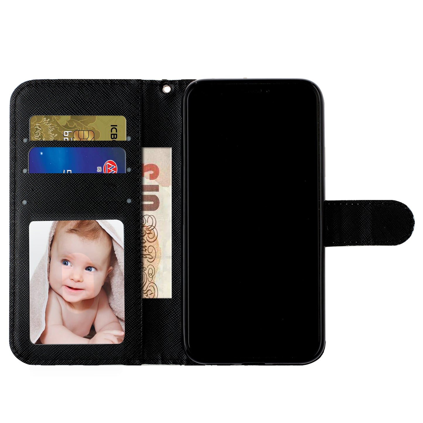 Light Spot Decor Patterned Embossed Leather Wallet Case for Apple iPhone 11 Pro Max 6.5 inch