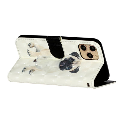 Light Spot Decor Patterned Embossed Leather Wallet Case for Apple iPhone 11 Pro Max 6.5 inch