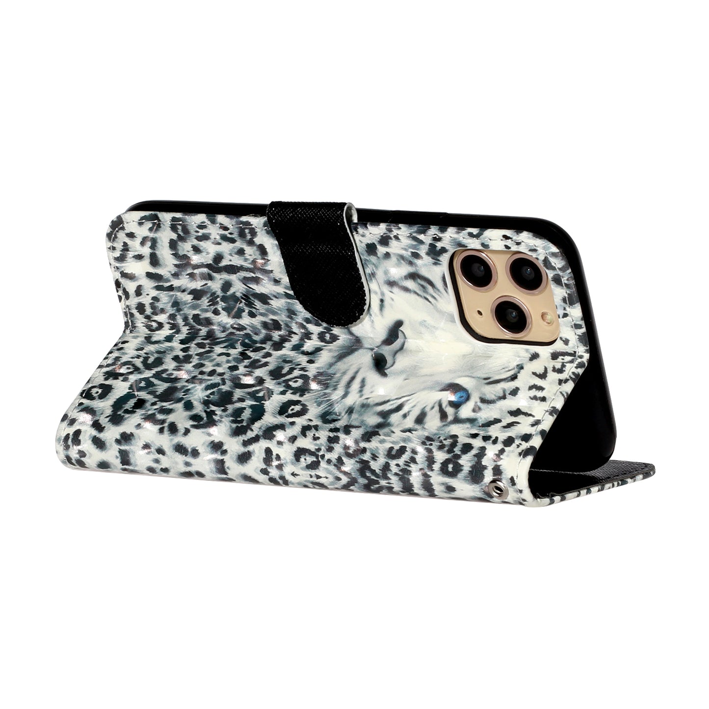 Light Spot Decor Patterned Embossed Leather Wallet Case for Apple iPhone 11 Pro Max 6.5 inch