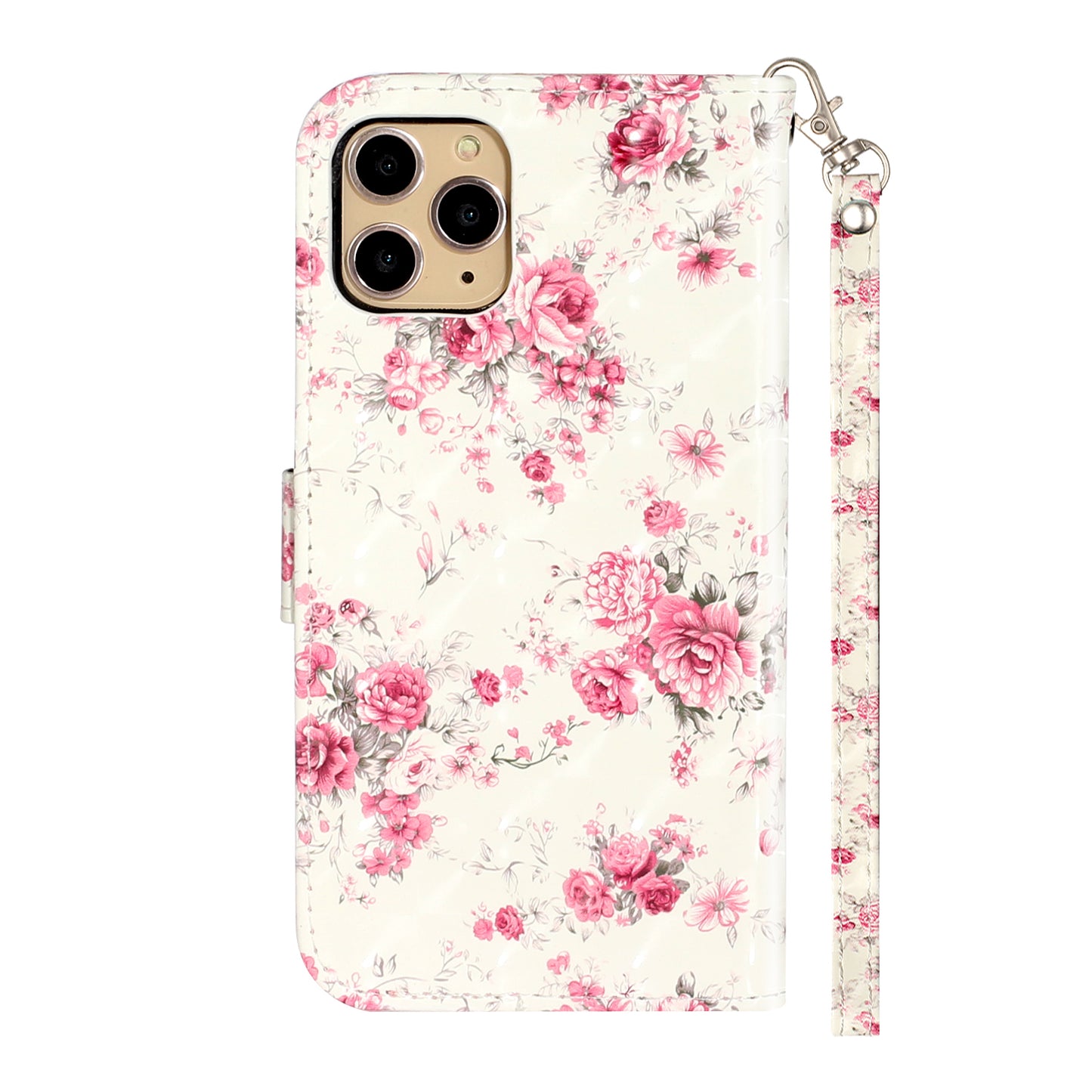 Light Spot Decor Patterned Embossed Leather Wallet Case for Apple iPhone 11 Pro Max 6.5 inch