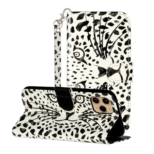 Light Spot Decor Patterned Embossed Leather Wallet Case for Apple iPhone 11 Pro Max 6.5 inch