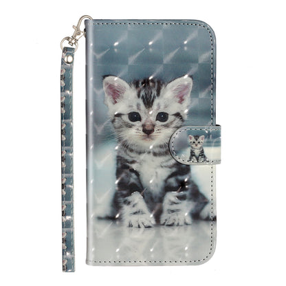 Light Spot Decor Embossed Pattern Leather Wallet Phone Case Shell for Apple iPhone 11 6.1 inch