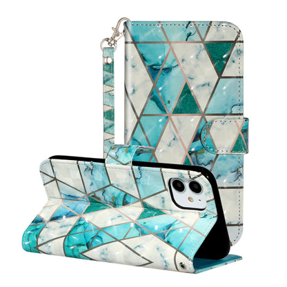 Light Spot Decor Embossed Pattern Leather Wallet Phone Case Shell for Apple iPhone 11 6.1 inch
