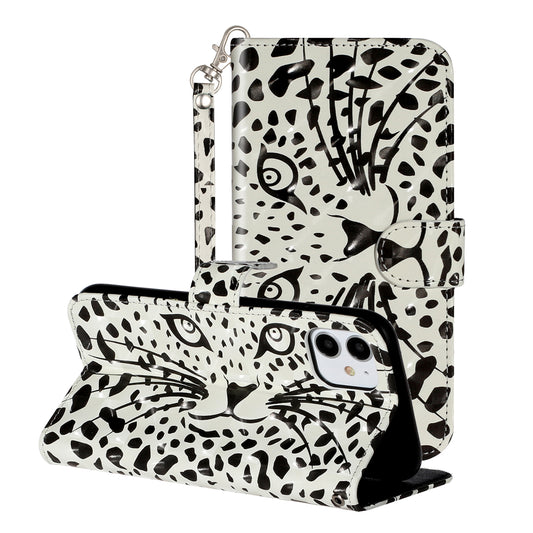 Light Spot Decor Embossed Pattern Leather Wallet Phone Case Shell for Apple iPhone 11 6.1 inch