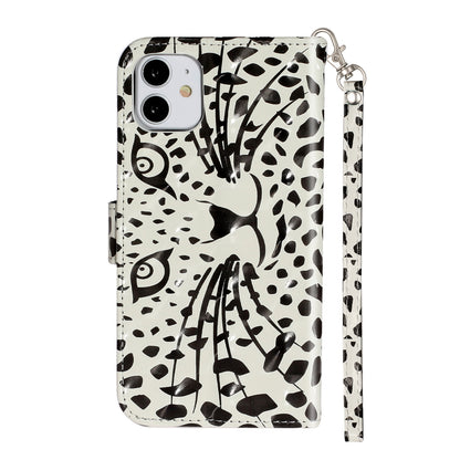 Light Spot Decor Embossed Pattern Leather Wallet Phone Case Shell for Apple iPhone 11 6.1 inch