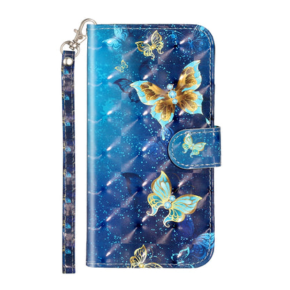 Light Spot Decor Pattern Printing Wallet Stand Leather Phone Case for iPhone X/XS 5.8 inch