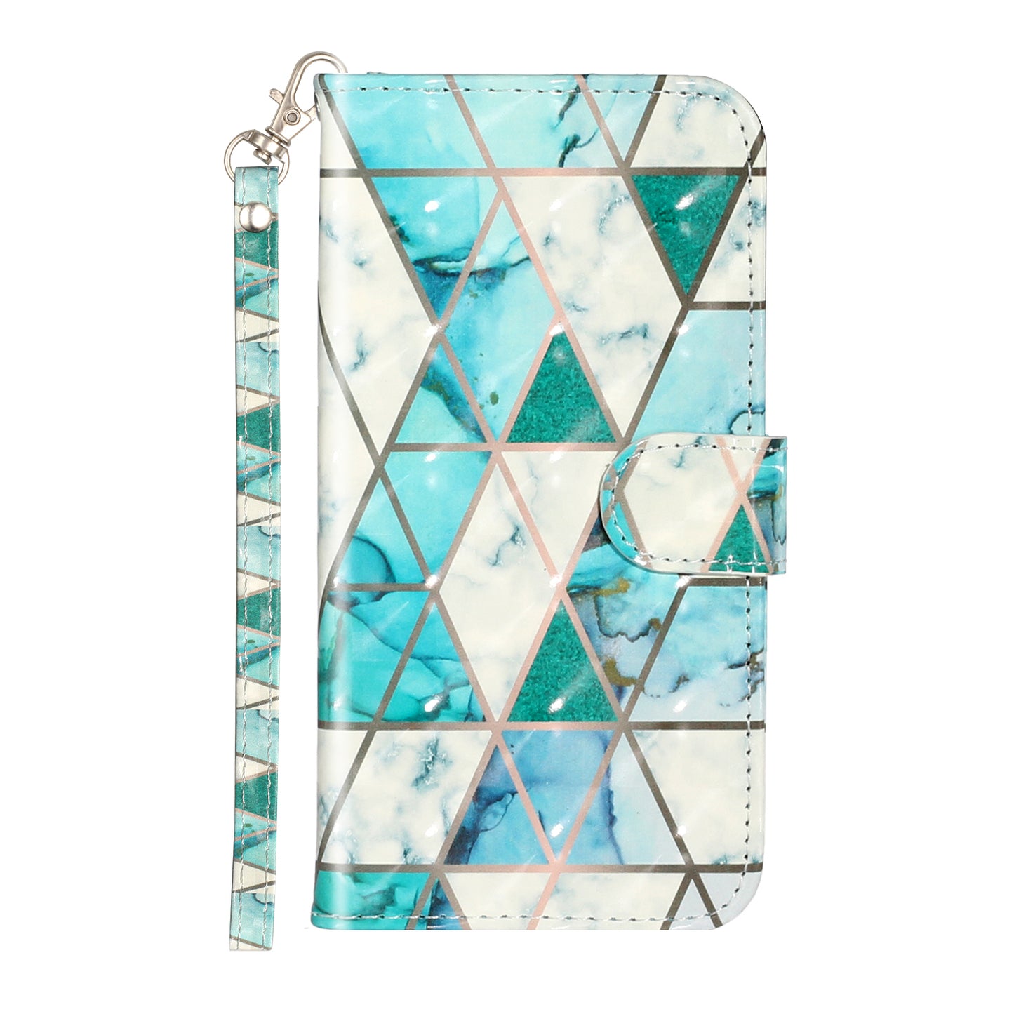 Light Spot Decor Pattern Printing Wallet Stand Leather Phone Case for iPhone X/XS 5.8 inch