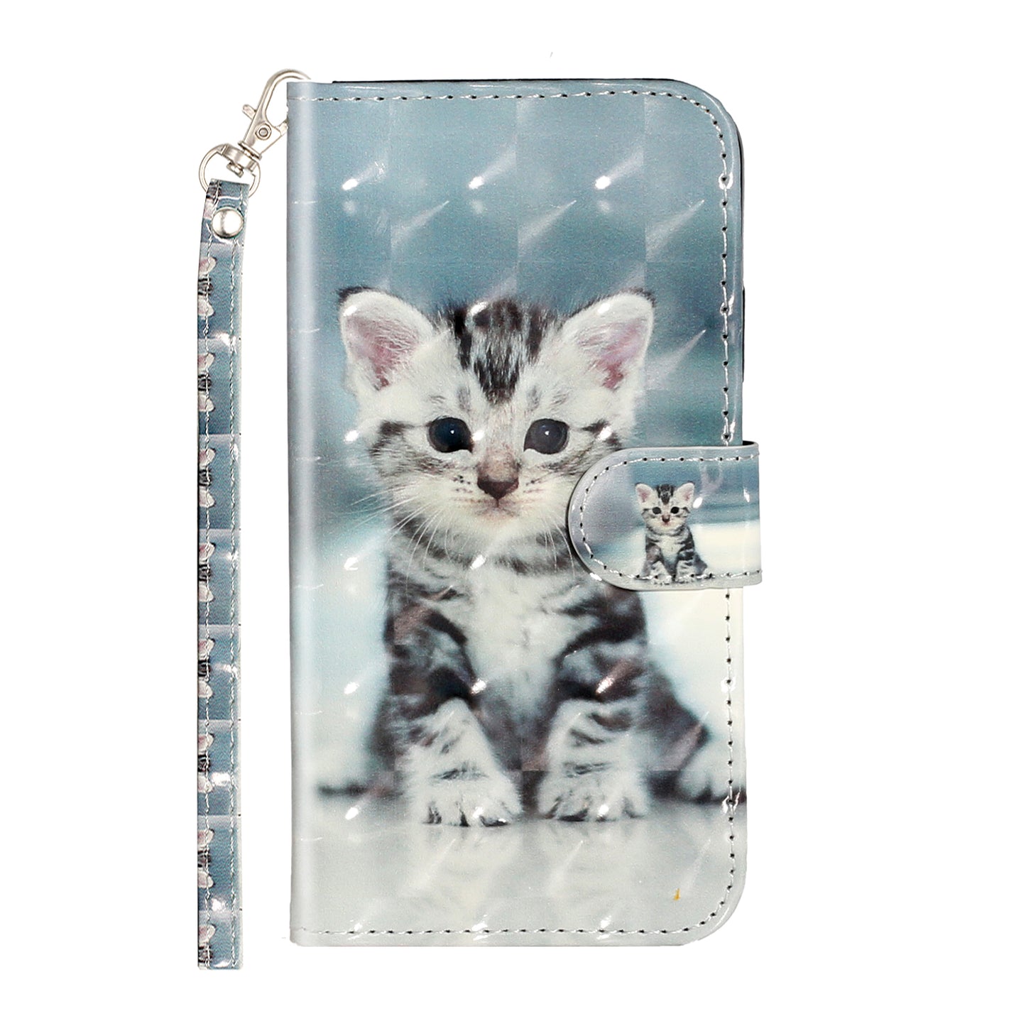 Light Spot Decor Pattern Printing Wallet Stand Leather Phone Case for iPhone X/XS 5.8 inch