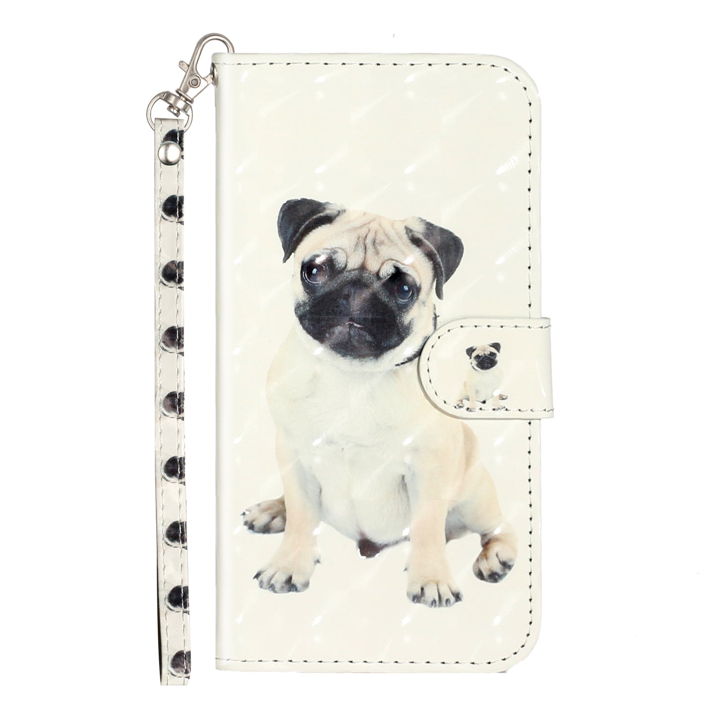 Light Spot Decor Pattern Printing Wallet Stand Leather Phone Case for iPhone X/XS 5.8 inch