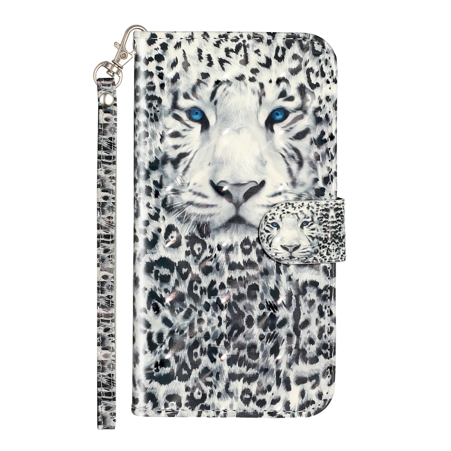 Light Spot Decor Pattern Printing Wallet Stand Leather Phone Case for iPhone X/XS 5.8 inch