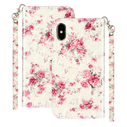 Light Spot Decor Pattern Printing Wallet Stand Leather Phone Case for iPhone X/XS 5.8 inch