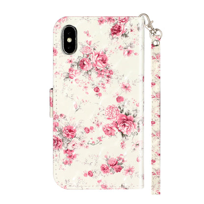 Light Spot Decor Pattern Printing Wallet Stand Leather Phone Case for iPhone X/XS 5.8 inch