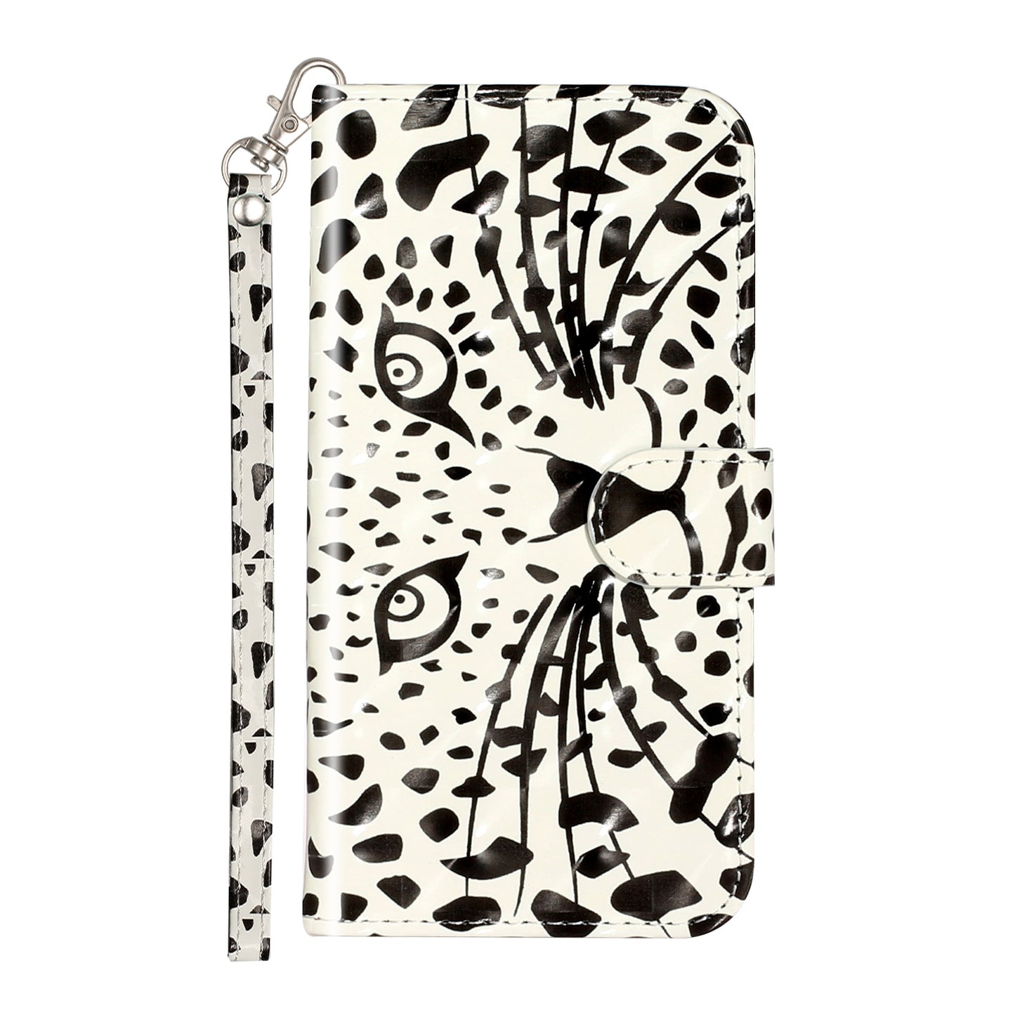 Light Spot Decor Pattern Printing Wallet Stand Leather Phone Case for iPhone X/XS 5.8 inch