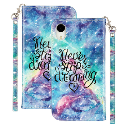 Light Spot Decor Pattern Printing Wallet Stand Leather Phone Shell for iPhone XR 6.1 inch