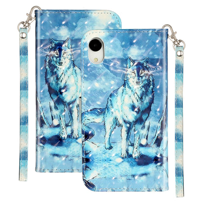 Light Spot Decor Pattern Printing Wallet Stand Leather Phone Shell for iPhone XR 6.1 inch