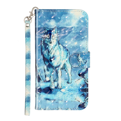 Light Spot Decor Pattern Printing Wallet Stand Leather Phone Shell for iPhone XR 6.1 inch