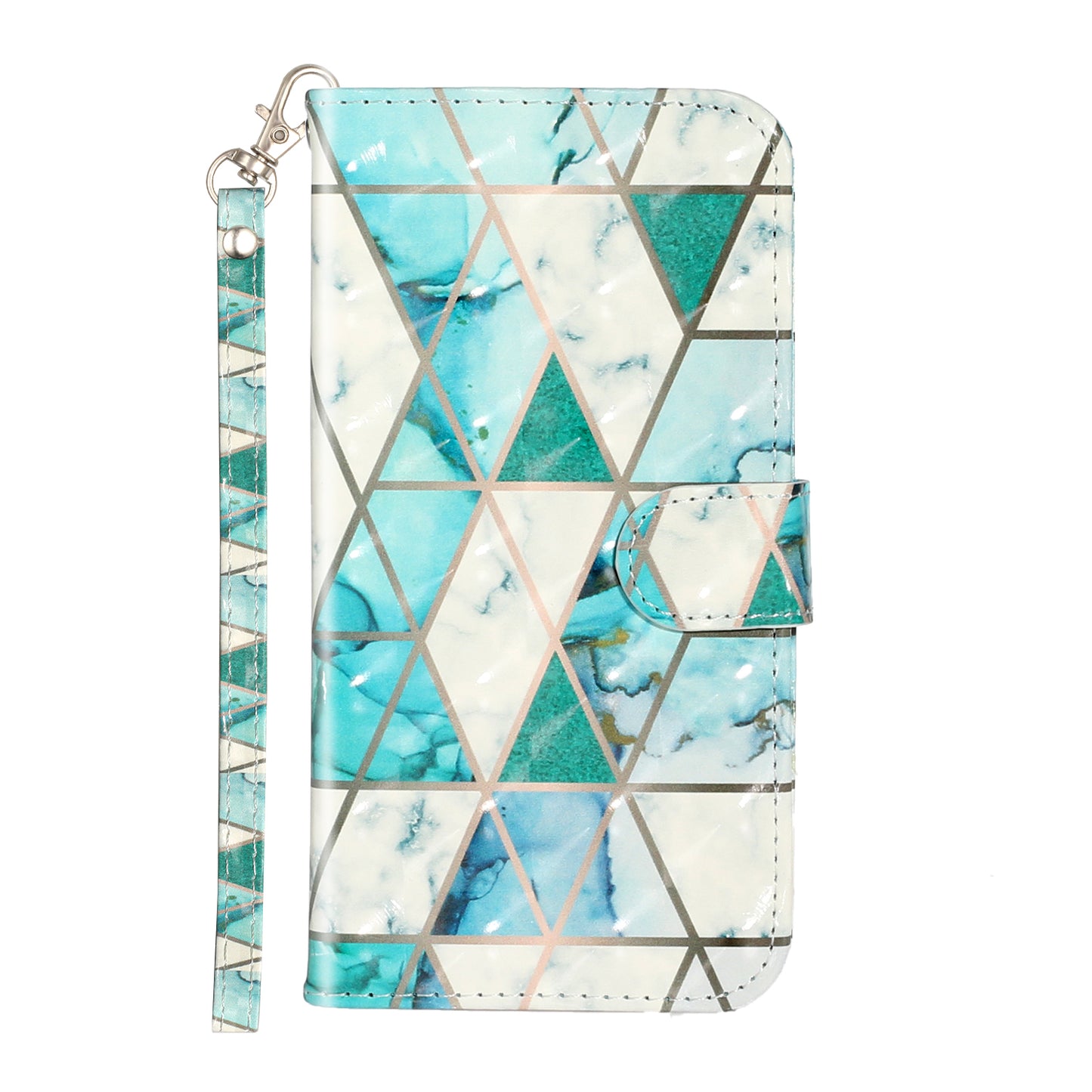 Light Spot Decor Pattern Printing Wallet Stand Leather Phone Shell for iPhone XR 6.1 inch