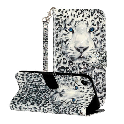 Light Spot Decor Pattern Printing Wallet Stand Leather Phone Shell for iPhone XR 6.1 inch