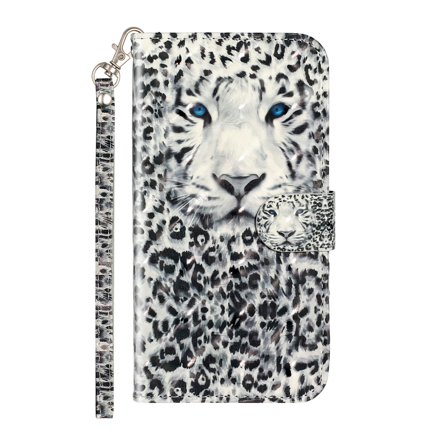 Light Spot Decor Pattern Printing Wallet Stand Leather Phone Shell for iPhone XR 6.1 inch