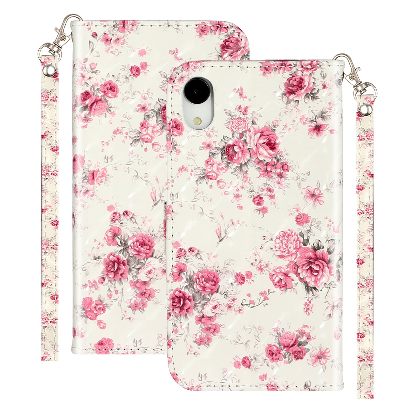 Light Spot Decor Pattern Printing Wallet Stand Leather Phone Shell for iPhone XR 6.1 inch