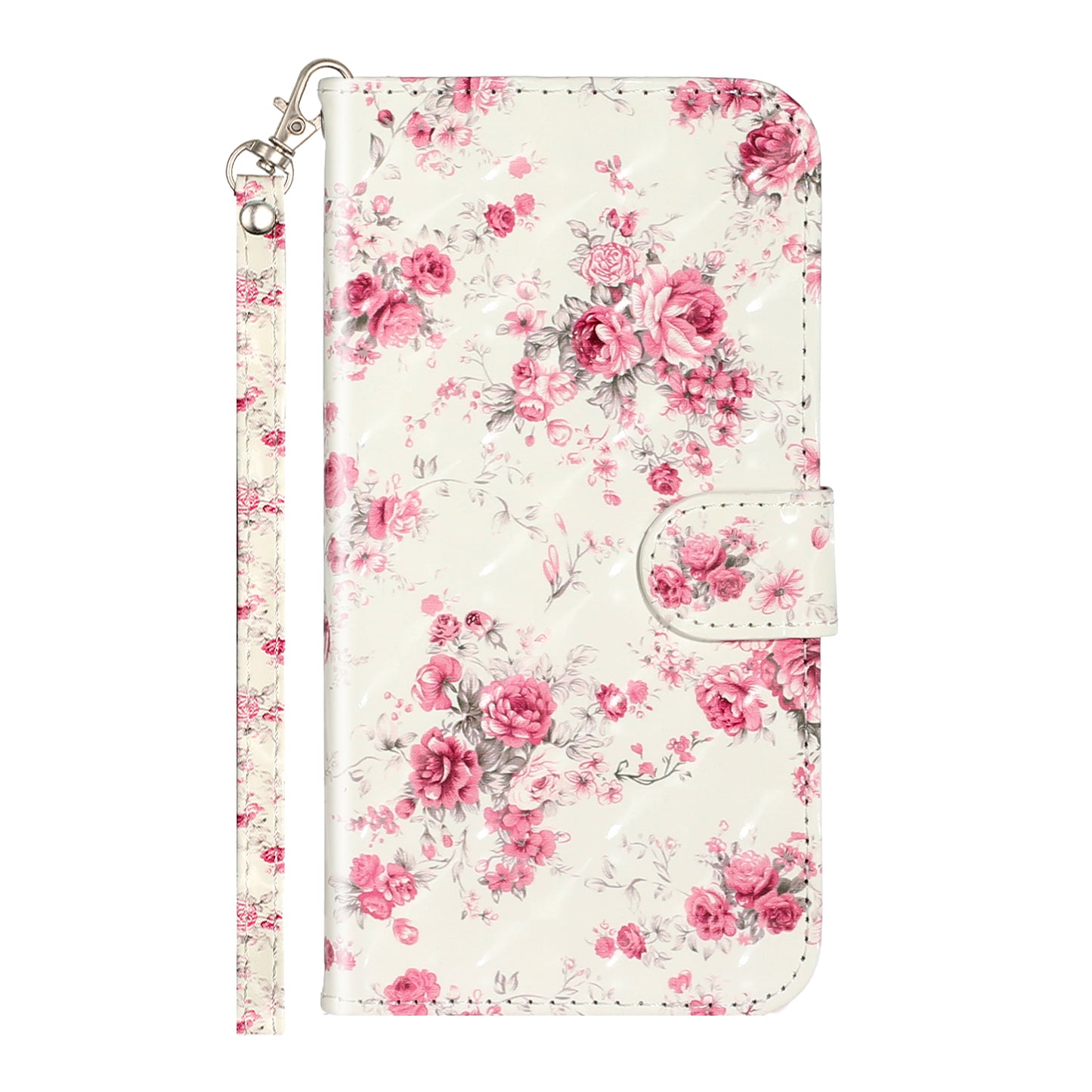 Light Spot Decor Pattern Printing Wallet Stand Leather Phone Shell for iPhone XR 6.1 inch