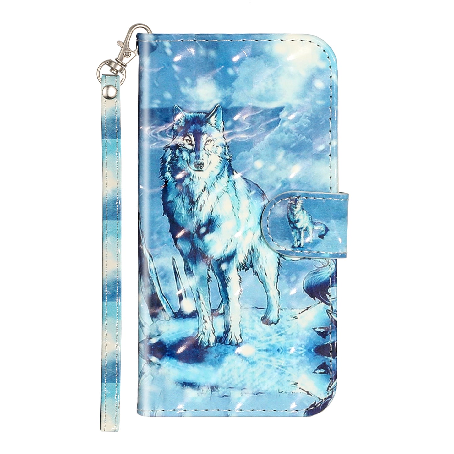 Light Spot Decor Pattern Printing Wallet Stand Flip Leather Case for iPhone 7/8/SE (2020)/SE (2022)