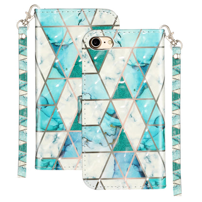 Light Spot Decor Pattern Printing Wallet Stand Flip Leather Case for iPhone 7/8/SE (2020)/SE (2022)