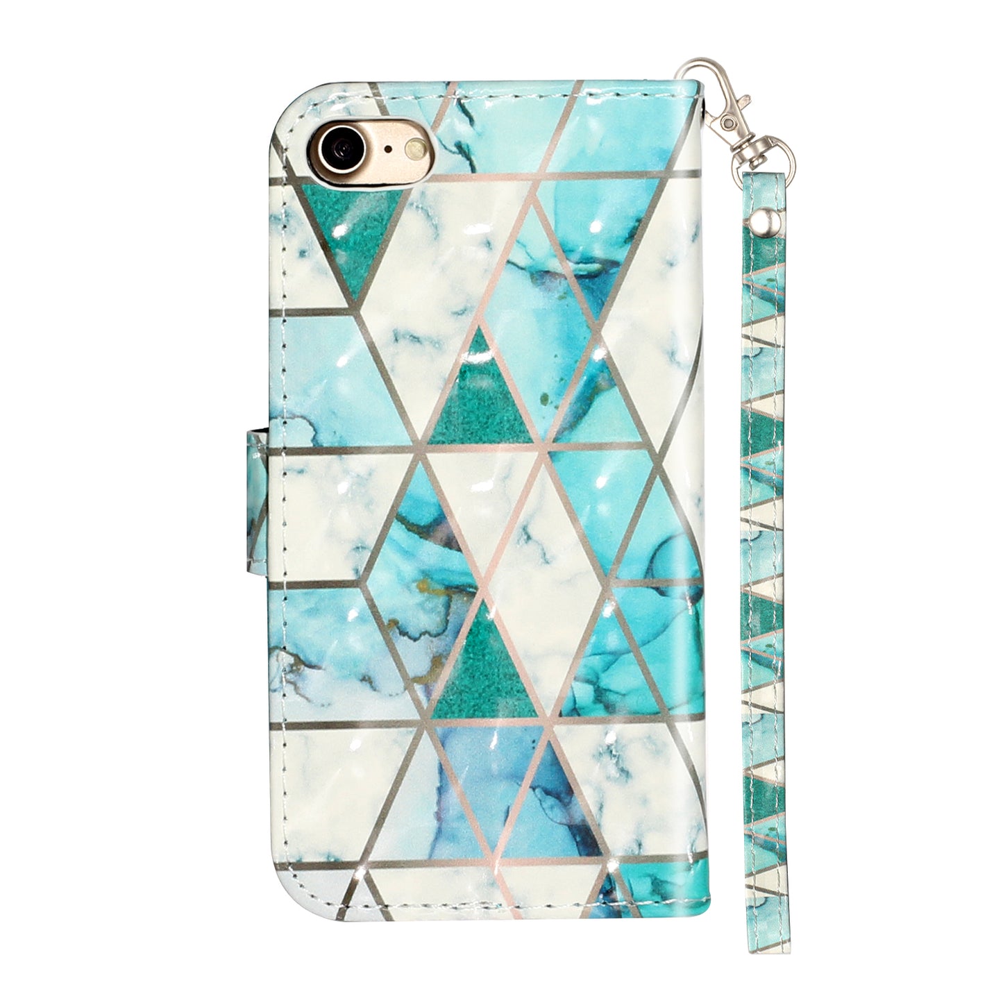 Light Spot Decor Pattern Printing Wallet Stand Flip Leather Case for iPhone 7/8/SE (2020)/SE (2022)
