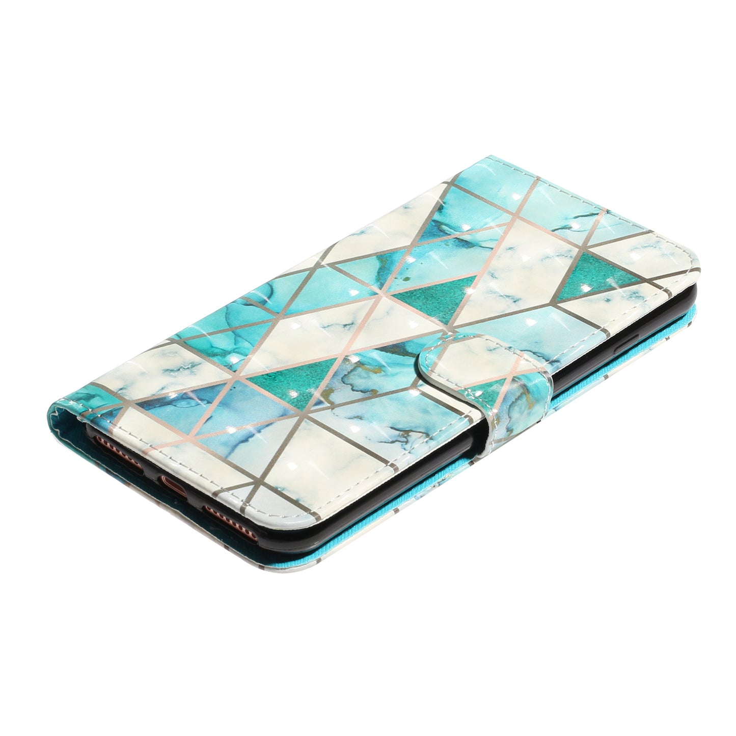 Light Spot Decor Pattern Printing Wallet Stand Flip Leather Case for iPhone 7/8/SE (2020)/SE (2022)