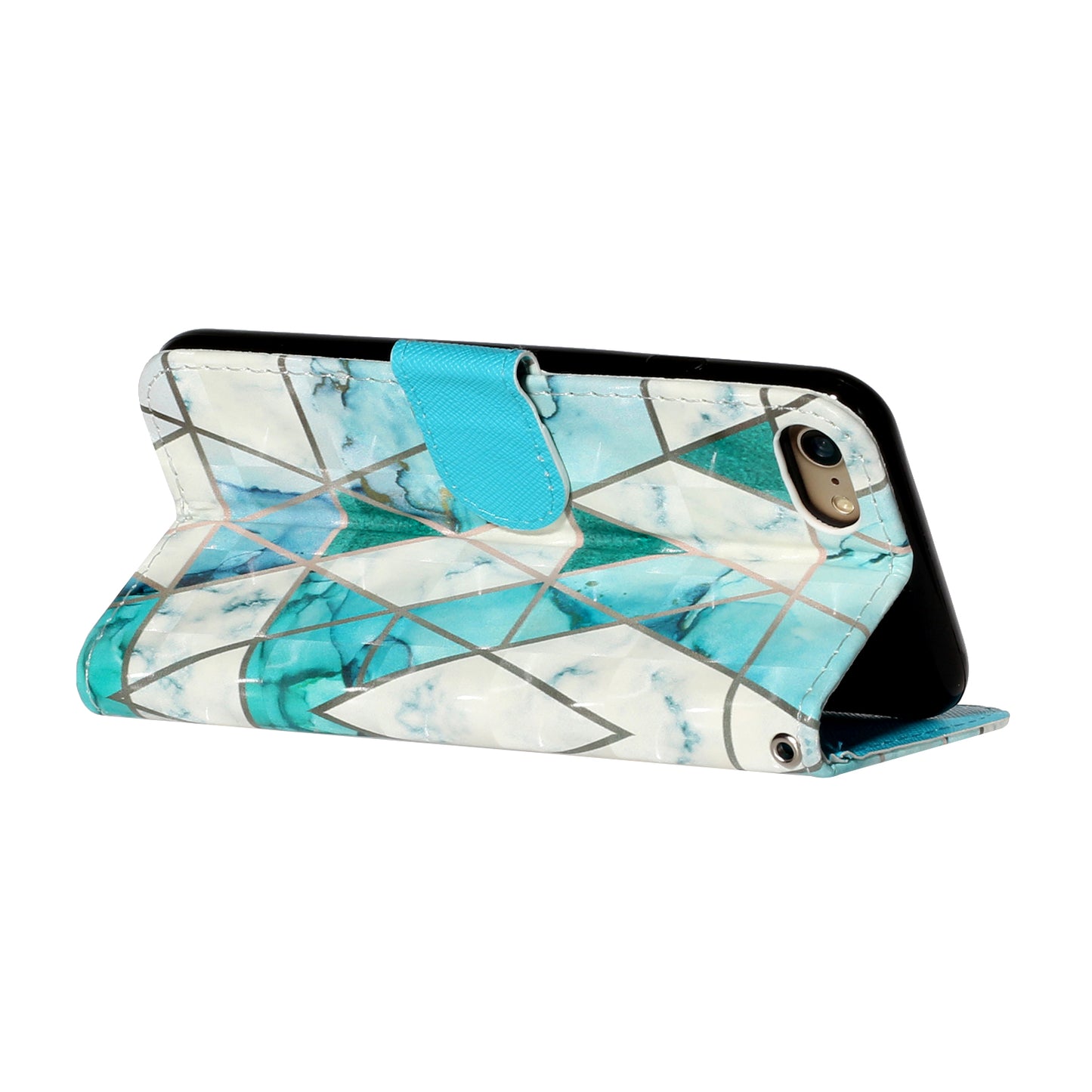 Light Spot Decor Pattern Printing Wallet Stand Flip Leather Case for iPhone 7/8/SE (2020)/SE (2022)