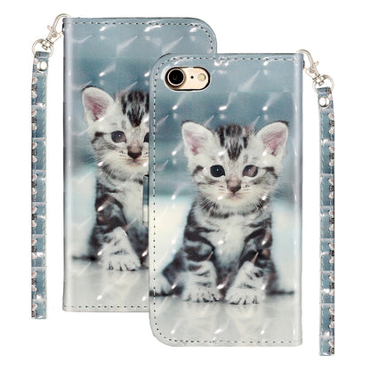 Light Spot Decor Pattern Printing Wallet Stand Flip Leather Case for iPhone 7/8/SE (2020)/SE (2022)