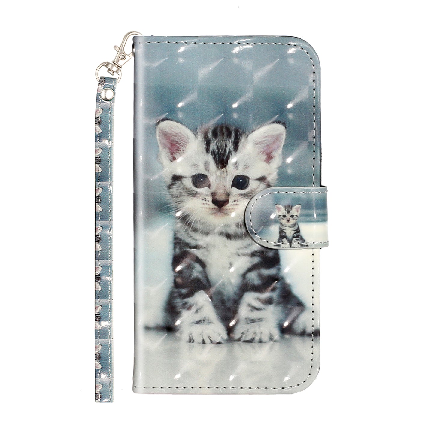 Light Spot Decor Pattern Printing Wallet Stand Flip Leather Case for iPhone 7/8/SE (2020)/SE (2022)