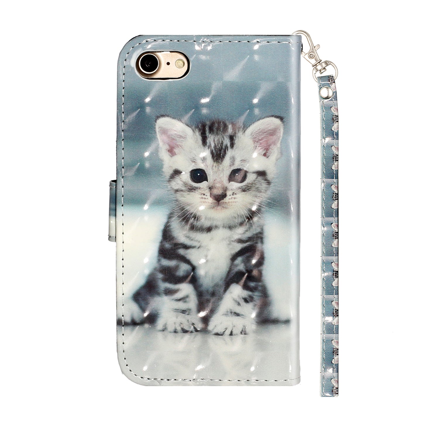 Light Spot Decor Pattern Printing Wallet Stand Flip Leather Case for iPhone 7/8/SE (2020)/SE (2022)
