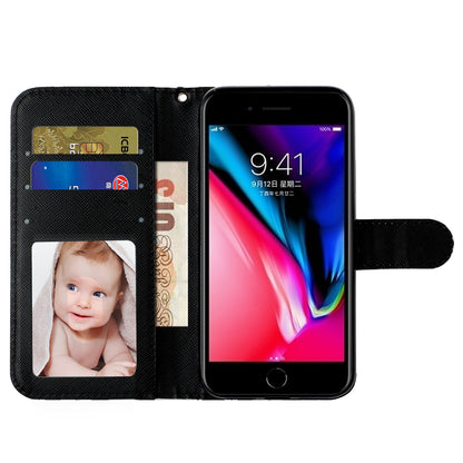 Light Spot Decor Pattern Printing Wallet Stand Flip Leather Case for iPhone 7/8/SE (2020)/SE (2022)