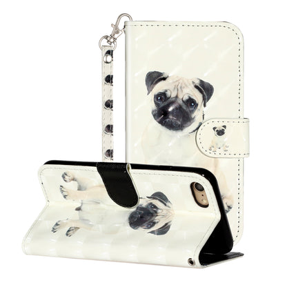 Light Spot Decor Pattern Printing Wallet Stand Flip Leather Case for iPhone 7/8/SE (2020)/SE (2022)
