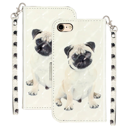 Light Spot Decor Pattern Printing Wallet Stand Flip Leather Case for iPhone 7/8/SE (2020)/SE (2022)