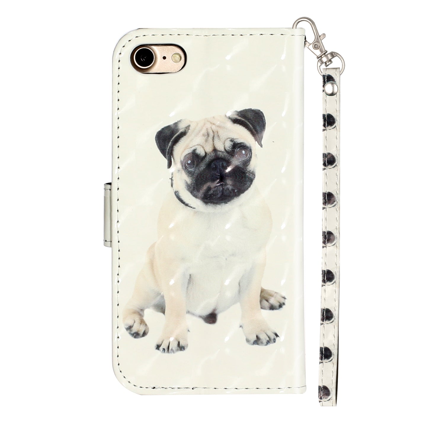 Light Spot Decor Pattern Printing Wallet Stand Flip Leather Case for iPhone 7/8/SE (2020)/SE (2022)