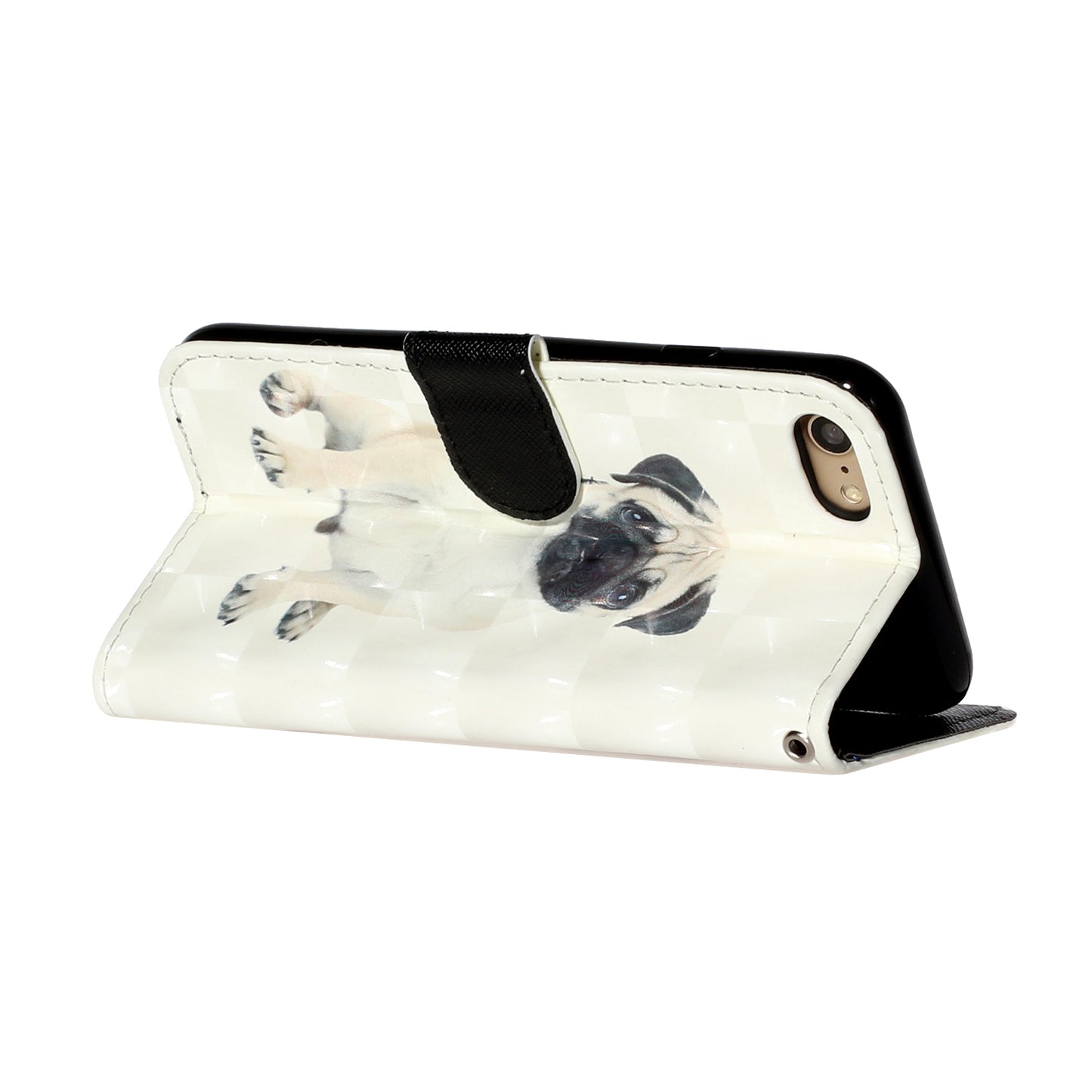 Light Spot Decor Pattern Printing Wallet Stand Flip Leather Case for iPhone 7/8/SE (2020)/SE (2022)