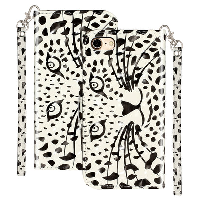 Light Spot Decor Pattern Printing Wallet Stand Flip Leather Case for iPhone 7/8/SE (2020)/SE (2022)