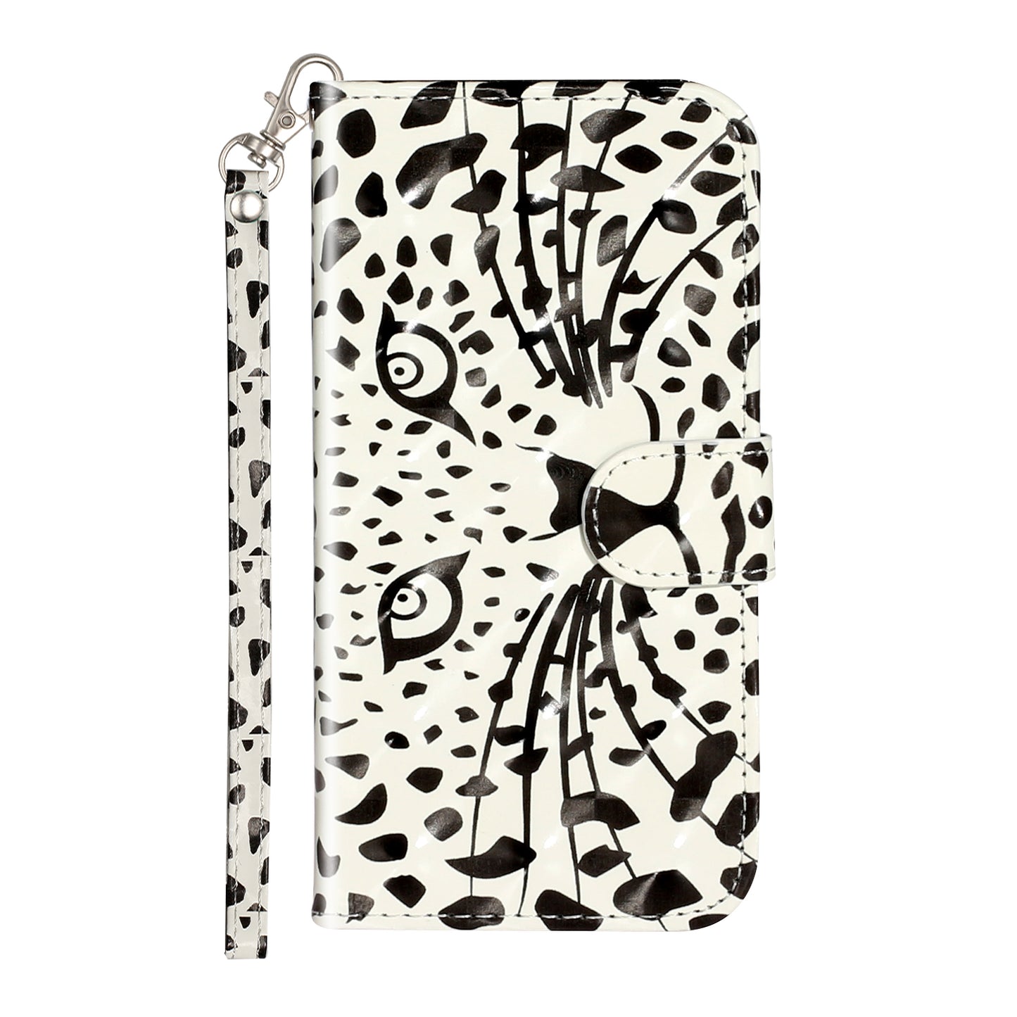 Light Spot Decor Pattern Printing Wallet Stand Flip Leather Case for iPhone 7/8/SE (2020)/SE (2022)