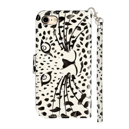 Light Spot Decor Pattern Printing Wallet Stand Flip Leather Case for iPhone 7/8/SE (2020)/SE (2022)