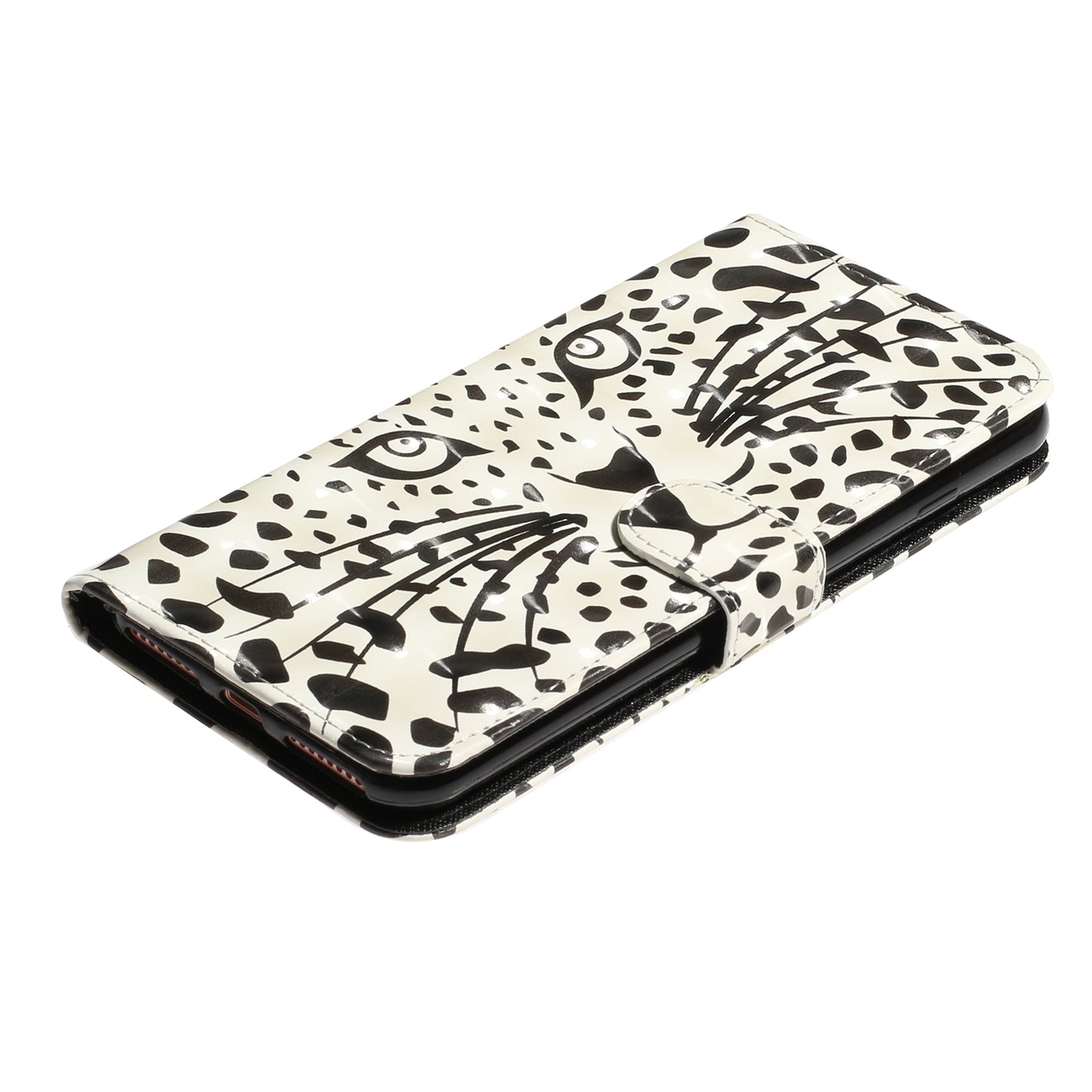 Light Spot Decor Pattern Printing Wallet Stand Flip Leather Case for iPhone 7/8/SE (2020)/SE (2022)