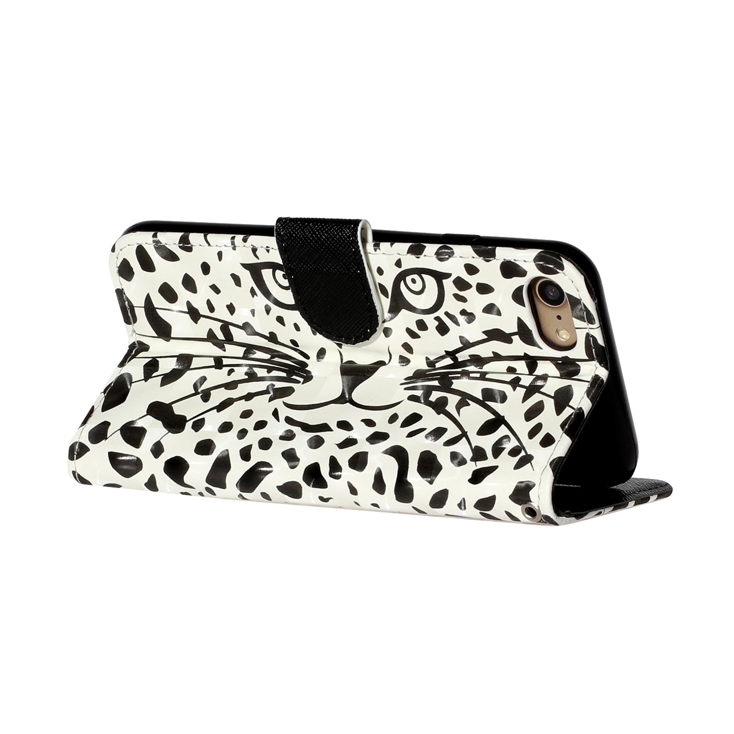 Light Spot Decor Pattern Printing Wallet Stand Flip Leather Case for iPhone 7/8/SE (2020)/SE (2022)