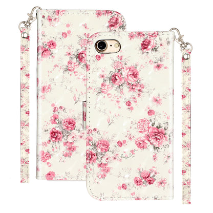 Light Spot Decor Pattern Printing Wallet Stand Flip Leather Case for iPhone 7/8/SE (2020)/SE (2022)