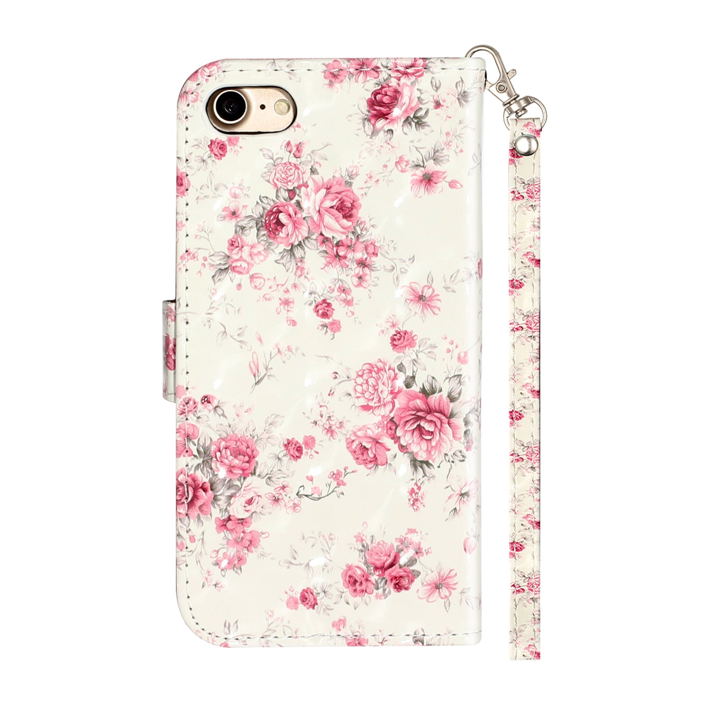 Light Spot Decor Pattern Printing Wallet Stand Flip Leather Case for iPhone 7/8/SE (2020)/SE (2022)