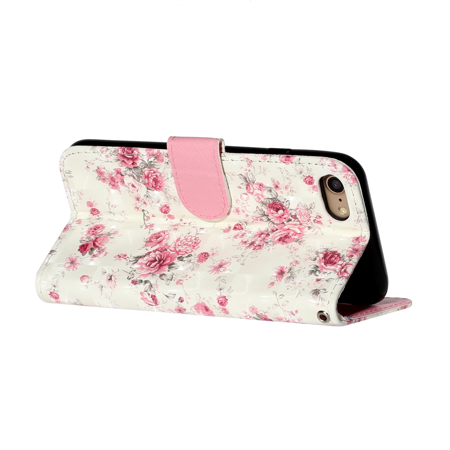 Light Spot Decor Pattern Printing Wallet Stand Flip Leather Case for iPhone 7/8/SE (2020)/SE (2022)